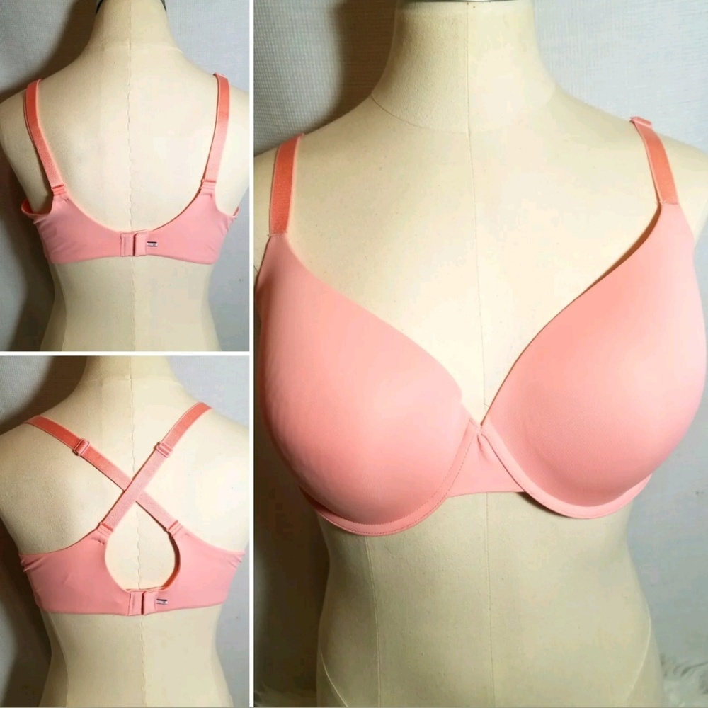 Victoria's Secret 38D Uplift Semi Demi Bra Coral